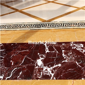 Hot Sale Indian Red Rosa Levanto Marble Mouldings for Wall