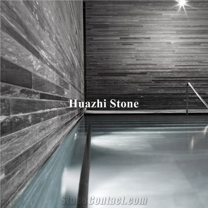 Huazhi Polished Natural Stone Vals Quartzite Stone Project