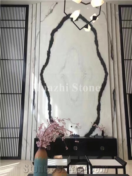 Panda White Marble Tiles & Slabs, Chinese Marble, Interior Design