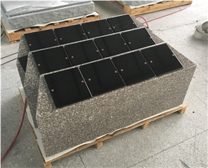 12 Niche G664 Public Columbarium with Black Door for Cemetery Garden