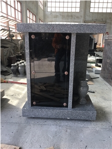 Natural Granite 2 Niche Private Columbarium with Black Door