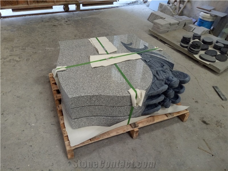 Natural Imperial Red Granite Engraved Bear Pet Hedstone Monuments