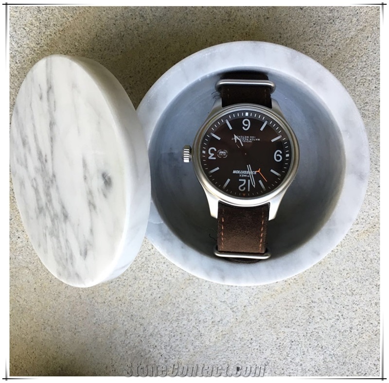 Natural White Marble Kitchen Utensils Dining Accessories Pots