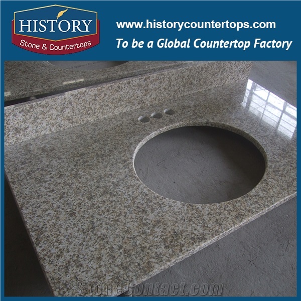 Navajo White Granite Bath Countertops Hotel Multi-Family Bathroom Base