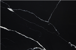 Quartz Slabs Calacatta Black 06 Vm-17912 Quartz Tiles Flooring&Walling