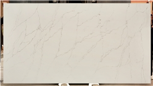 Quartz Slabs Snow White 14 Vm-17527 Quartz Tiles Flooring&Walling
