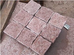 Red Porphyry / China Red Shouning Porphyry Cube Stone & Pavers ,Cut to Size