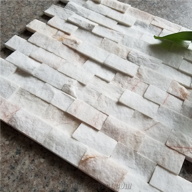 Natural White/Rusty Ledge Stone Slate Culture Stone for Wall Decor