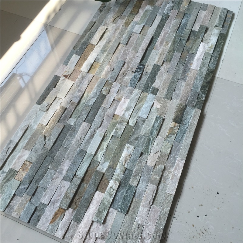 Natural White/Rusty Ledge Stone Slate Culture Stone for Wall Decor