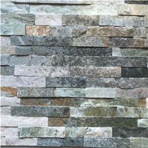 Natural White/Rusty Ledge Stone Slate Culture Stone for Wall Decor