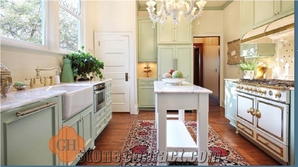 Acqua Bianca Marble, Bianco Carrara White Slabs & Tiles, Custom Size