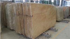 Amarillo Triana Marble Slabs & Tiles, Natural Yellow Polished Stone
