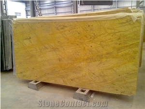 Amarillo Triana Yellow Marble Slab Floor Covering Tiles, Walling Tiles
