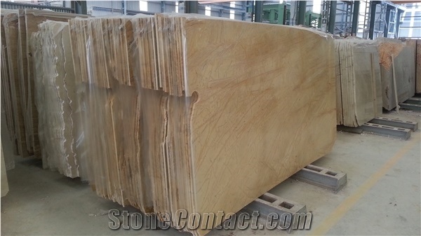 Amarillo Triana Yellow Marble Slab Floor Covering Tiles, Walling Tiles