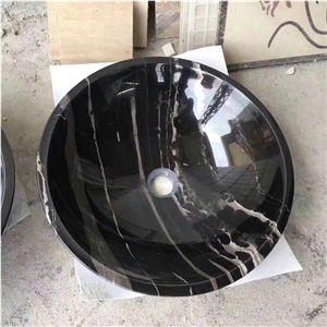 Black and Gold Marble for Basins&Sinks
