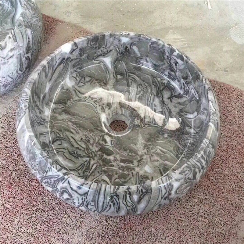 Black and Gold Marble for Basins&Sinks