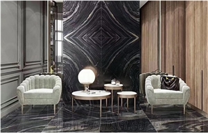Black Tree Marble Slabs &Tiles,Chinese Grey Marble for Home Decoration