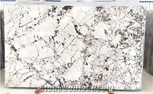 Blanc Du Blanc White Granite Tiles & Slabs for Kitchen Island Top