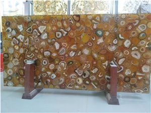 Blue Semiprecious Stone Tiles,Backlit Stones Polished