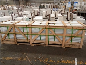 Calacatta White Quartz Stone Big Slabs, Cut Size Polished