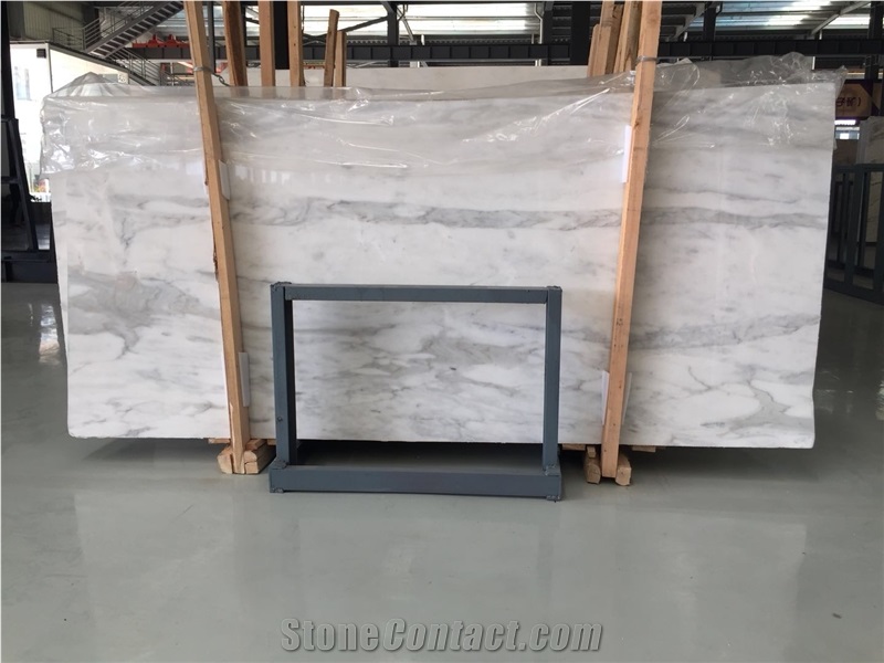 Calacatta White Stone Tiles & slabs,polished marble for Bathroom