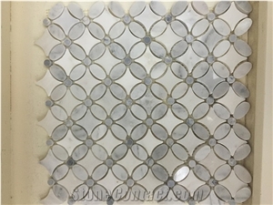Carrara White/Bianco White Marble Mosaic Kitchen Mosaic Backsplash