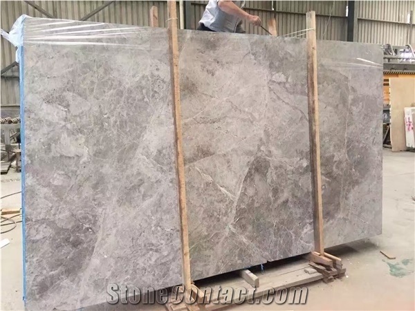Castle Grey Marble with White Interlocked Grain for Hotel Project