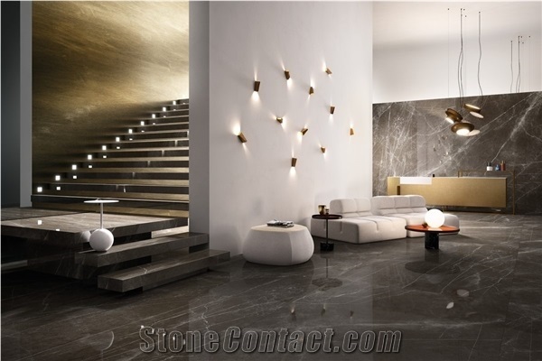 Cheap Grey Crystal Marble,Pietra Grigio Marble with Polished Surface