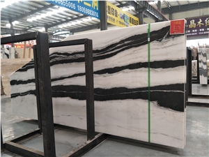 China Panda White Slabs/Black and White Multicolor Marble, House Decor