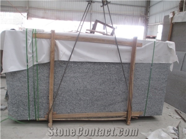 China Spray Seawave White Granite Big Slab, Hotel Floor Decor