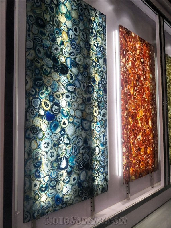 Chinese Agate Purple Semiprecious Stone,Gemstone Tiles,Backdrop Stone