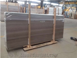 Coffee Wood Grain Brown Marble Straight Vein for Home & Hotel Building