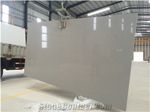 Couldy Grey Quartz Stone Solid Surfaces Polished Slabs & Tiles