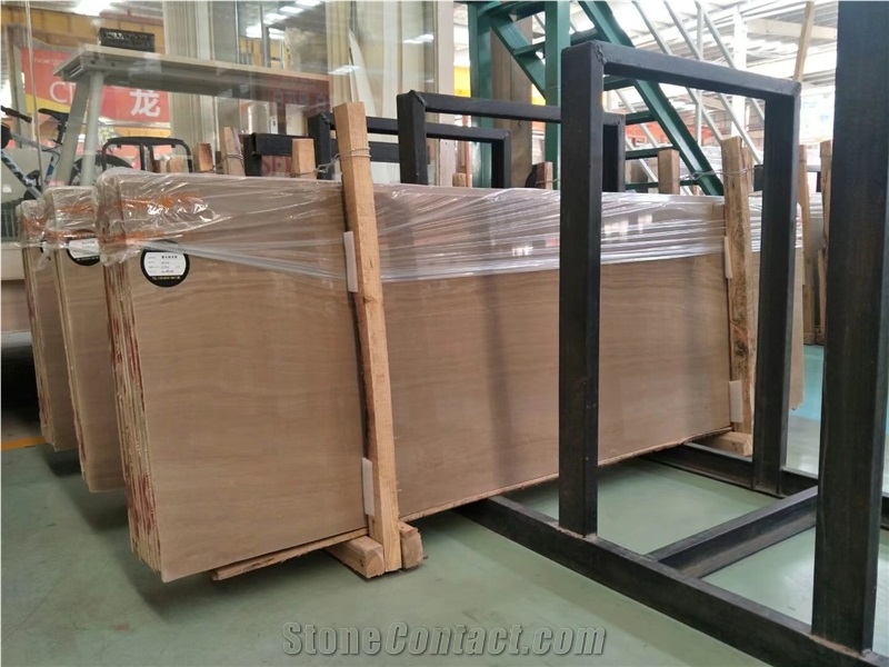 Dark Beige Wooden Veined Marble for Store, China Serpeggiante Scuro