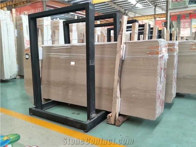 Dark Beige Wooden Veined Marble for Store, China Serpeggiante Scuro