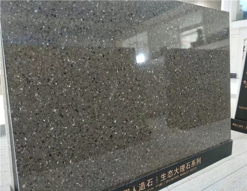 Dark Brown Artificial Stone Slab&Tile,Office Decoration,Good Quality