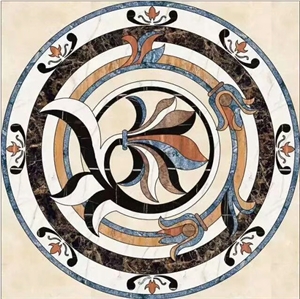 Floor Mosaic Composited Marble Waterjet Medallion/House Decoration