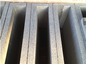 G654 Granite Honed Steps & Risers, G654 Padang Black Granite