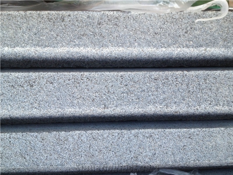G654 Granite Honed Steps & Risers, G654 Padang Black Granite