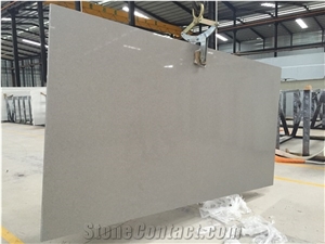 Grey Artificial Quartz Slab Wall Panel Environmental Building Material
