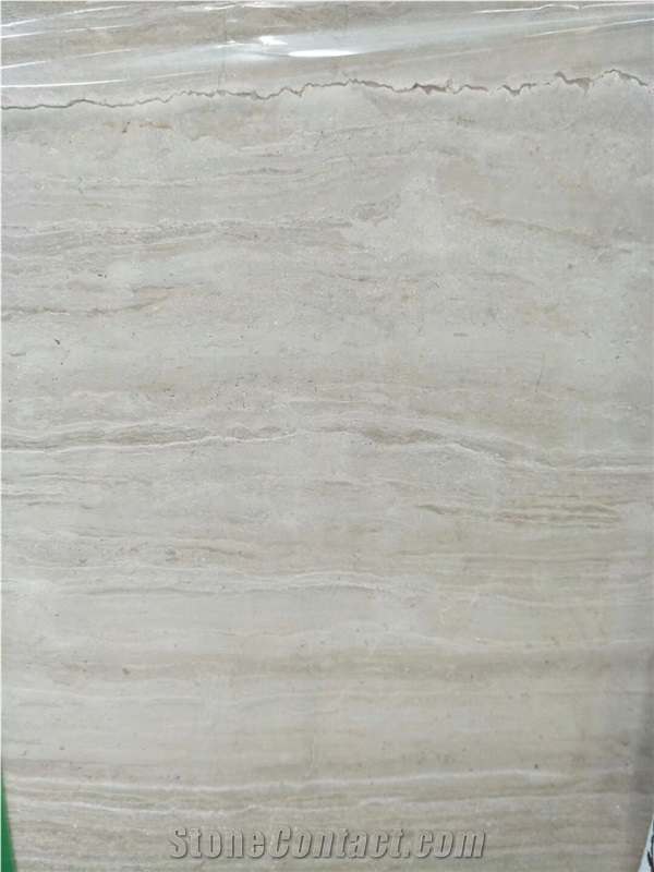 Grey Wooden Grain Marble Wall Tile Polished Natural Stone Slab