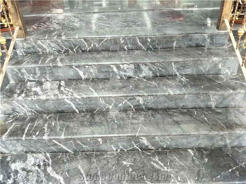 Grigio Argentato，Dark Grey with White Veins Marble and Tiles