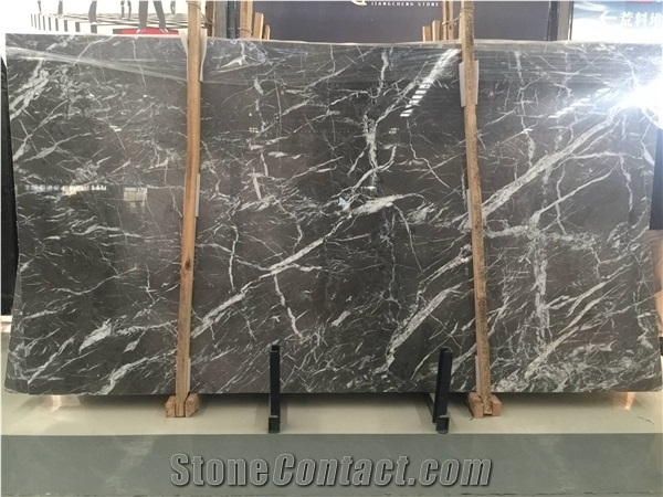 Grigio Carnico Grey Marble Slab Floor Wall Tiles Decorative Stone