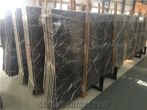 Grigio Carnico Grey Marble Slab Floor Wall Tiles Decorative Stone