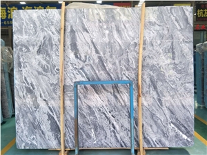 High Quality Silver Waves Grey Marble Slabs for Wall/Floor Decoration High Quality Silver Waves Grey Marble Slabs for Wall/Floor Decoration