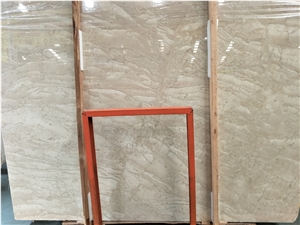 Hotel Building Materials Cream Beige Oman Marble Floor Polishing Slabs