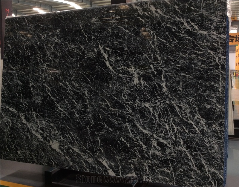 Ice Flower Black Marble,Century Black Ice Marble,China Marquina