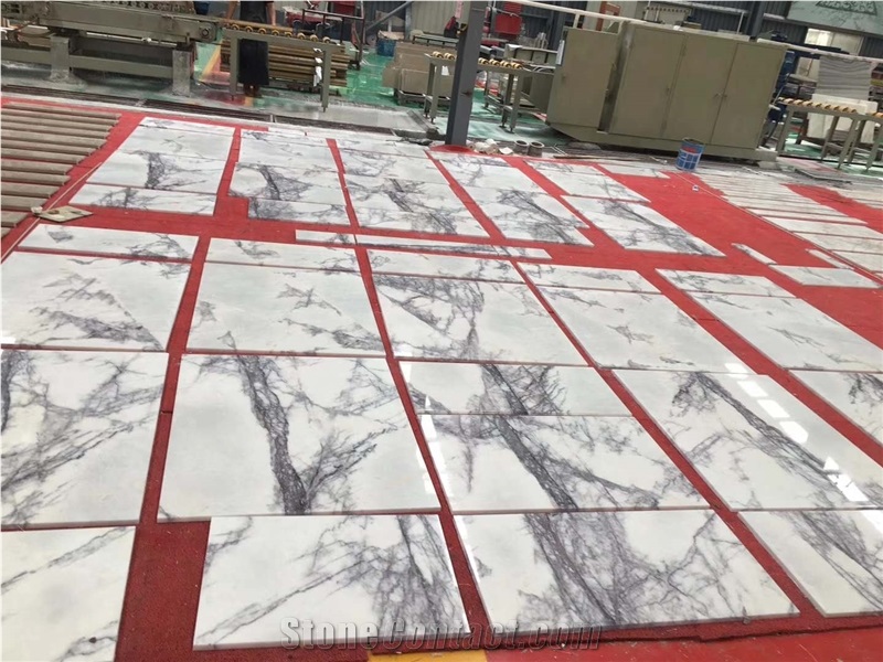 Italy Ice Jade Marble Grey Lilac Pattern Slabs & Tiles for Wall Decor