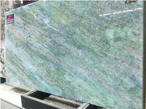Large Slab Multicolour Green Granite for Bar Table Tops
