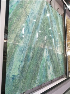 Large Slab Multicolour Green Granite for Bar Table Tops